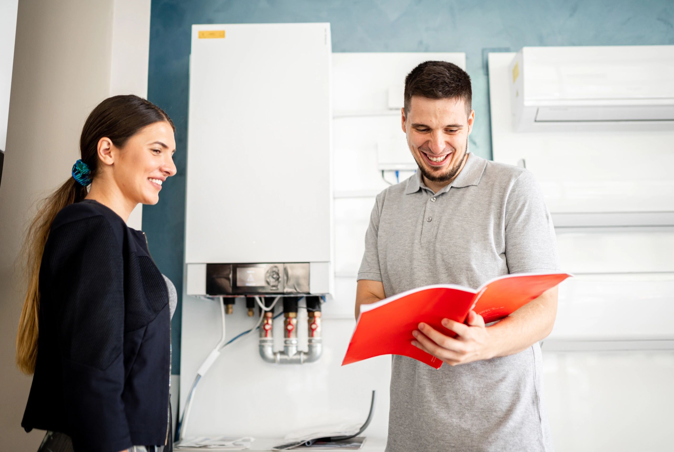 Customer speaking with a service professional